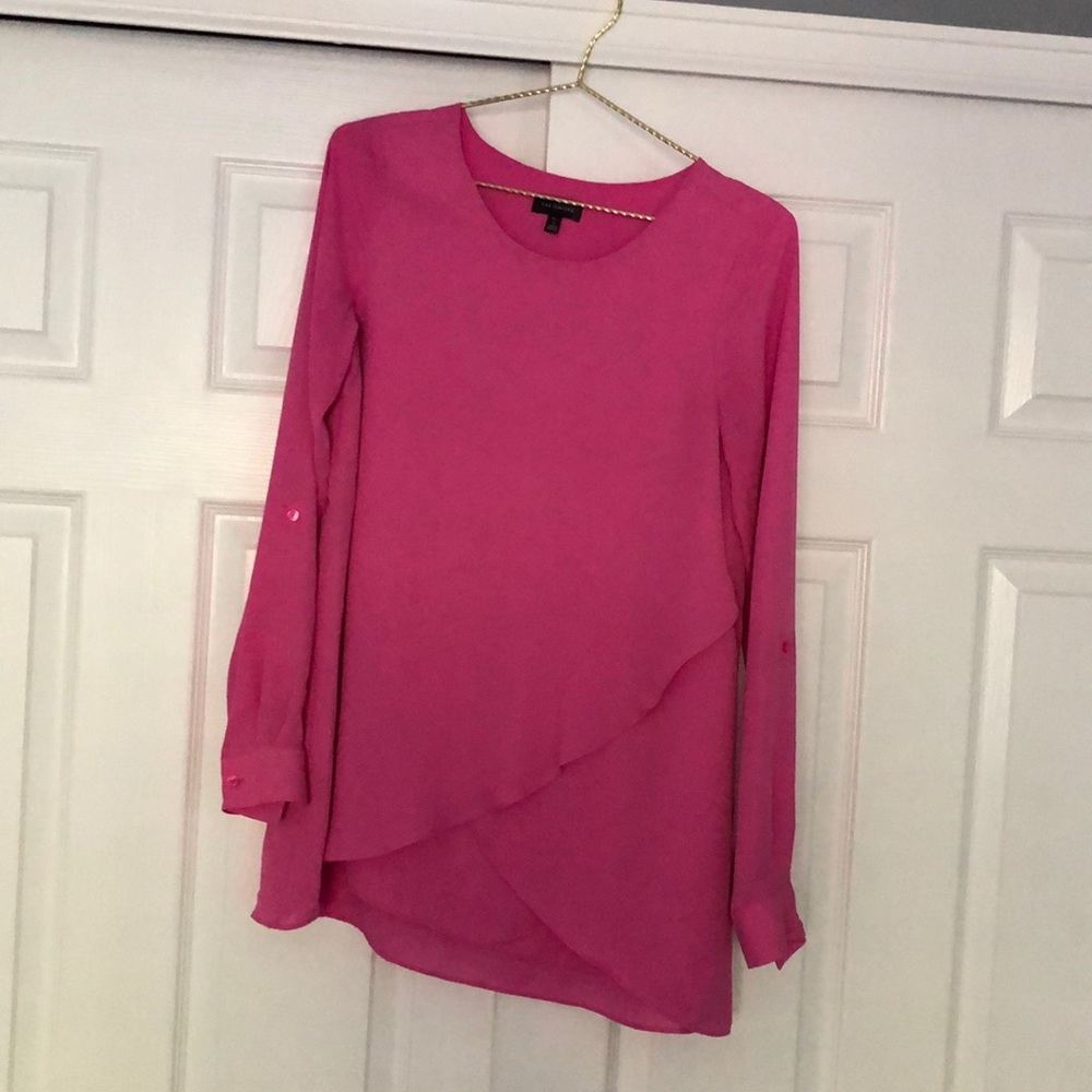 Hot pink layered tunic